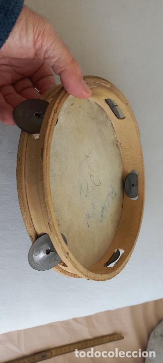 Instrumentos musicales: PANDERETA DE MADERA Y PIEL. - Foto 6