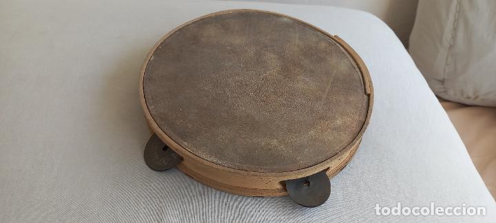 Instrumentos musicales: PANDERETA DE MADERA Y PIEL. - Foto 1