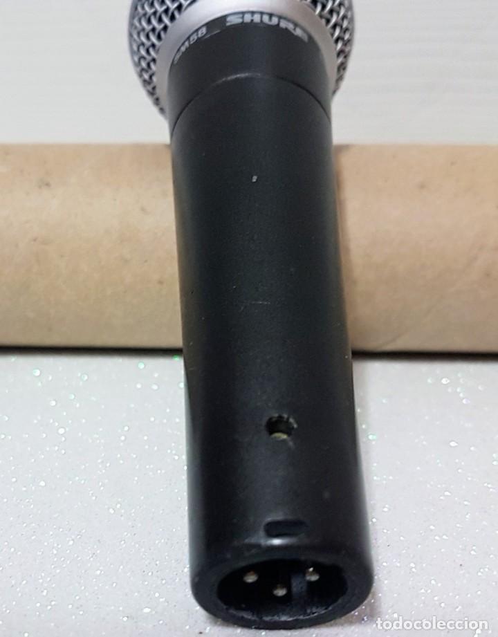 Instrumentos musicales: MICR&Oacute;FONO SHURE SM-58 #A&Ntilde;OS 90# - Foto 2