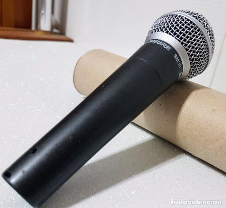 Instrumentos musicales: MICR&Oacute;FONO SHURE SM-58 #A&Ntilde;OS 90# - Foto 4
