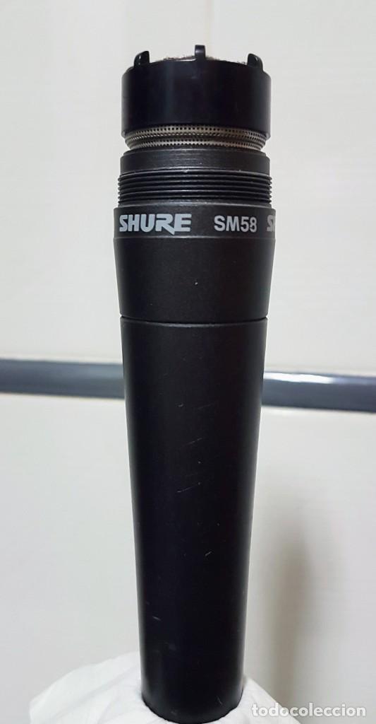 Instrumentos musicales: MICR&Oacute;FONO SHURE SM-58 #A&Ntilde;OS 90# - Foto 6