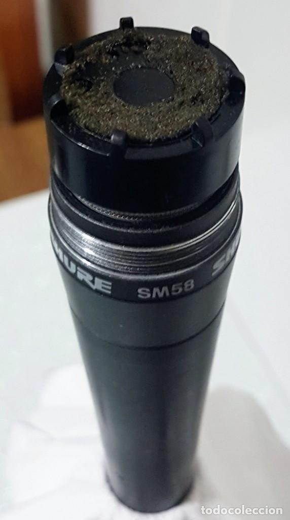 Instrumentos musicales: MICR&Oacute;FONO SHURE SM-58 #A&Ntilde;OS 90# - Foto 7