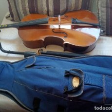 Instrumentos musicales: VIOLONCELO (TALLA 1/2) CON TRIPODE, FUNDA Y ARCO (SEMINUEVO TODO)(VER MAS FOTOS). Lote 343872558