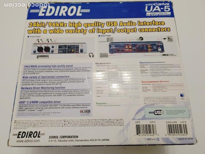 Instrumentos musicales: EDIROL UA-5 AUDIO CAPTURE, USB INTERFACE ROLAND - Foto 2