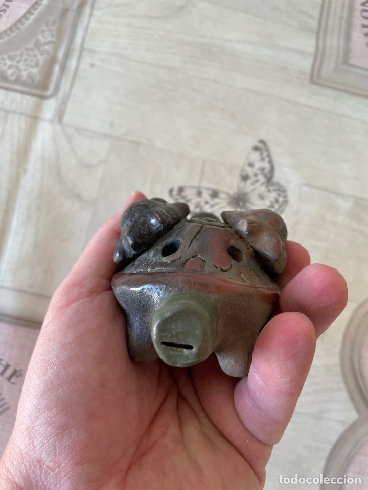 Instrumentos musicales: Silbato de cer&aacute;mica con forma de tortuga - Foto 3