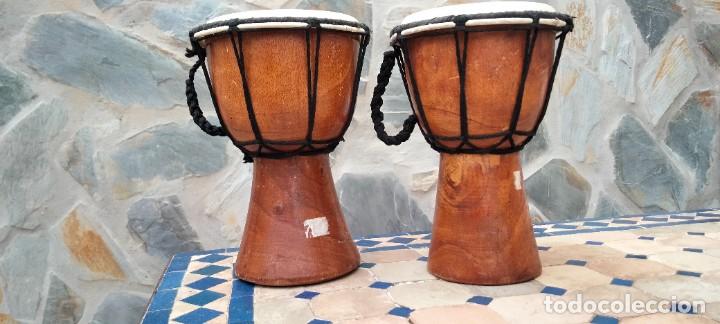 Instrumentos musicales: DOS TIMBALES DECORATIVOS - Foto 4