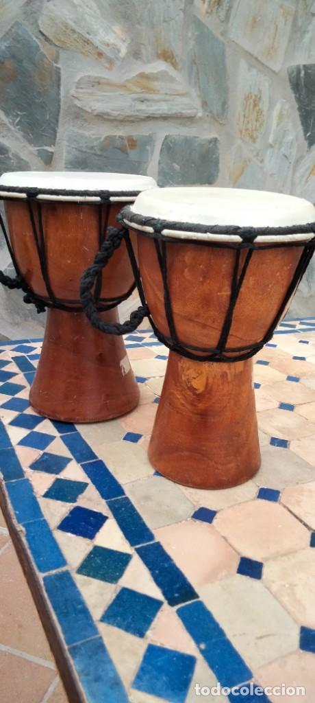 Instrumentos musicales: DOS TIMBALES DECORATIVOS - Foto 7