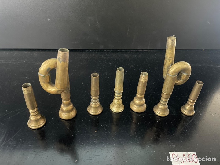 Instrumentos musicales: Lote de boquillas de corneta - Foto 3