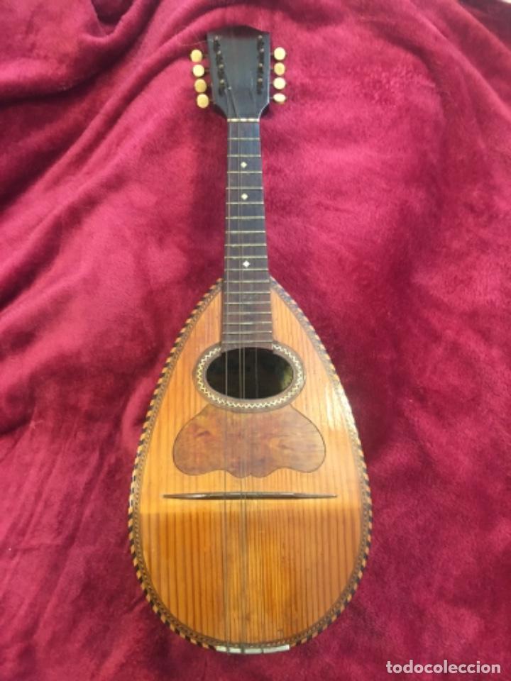 Instrumentos musicales: Antigua Mandolina del Luthier SALVADOR IBA&Ntilde;EZ -VALENCIA- no Guitarra , Spanish Guitar