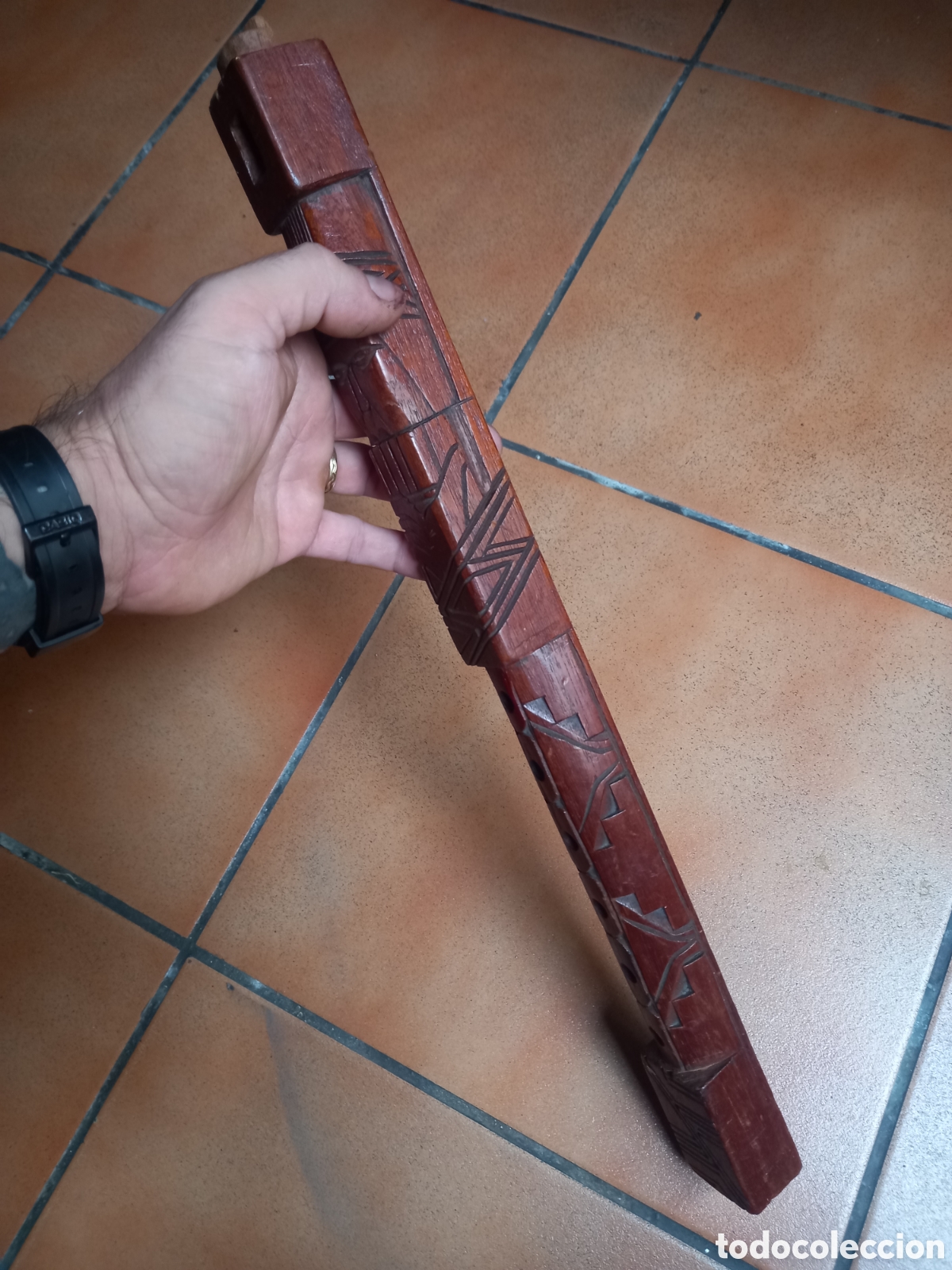 Instrumentos musicales: ESPECIE DE FLAUTA MOTIVOS MAYA - Foto 4