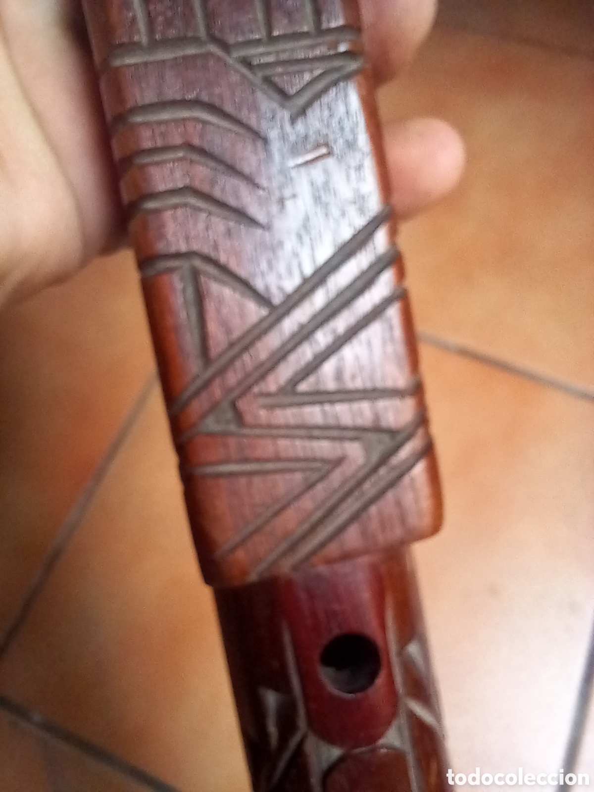 Instrumentos musicales: ESPECIE DE FLAUTA MOTIVOS MAYA - Foto 8