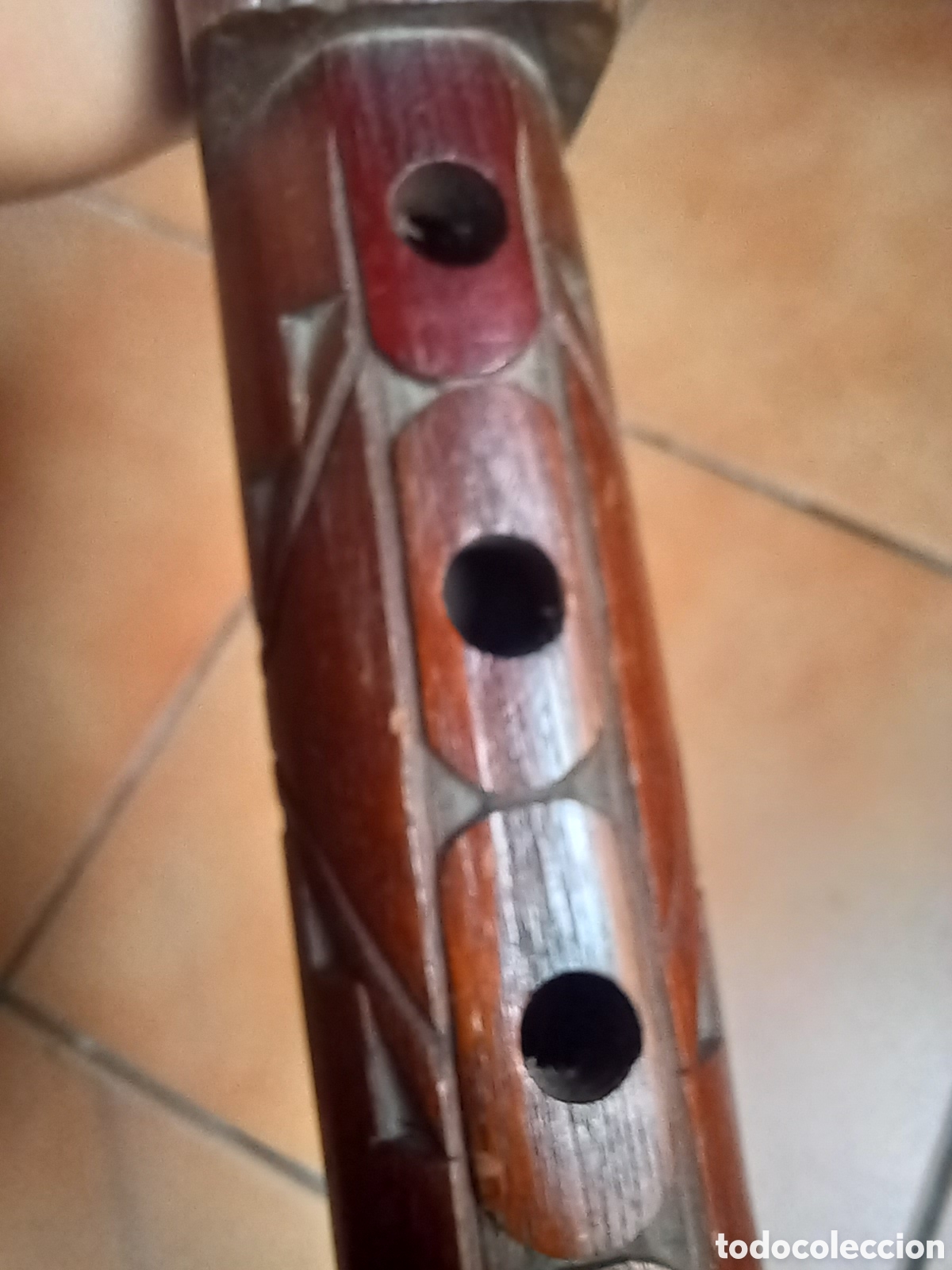 Instrumentos musicales: ESPECIE DE FLAUTA MOTIVOS MAYA - Foto 9