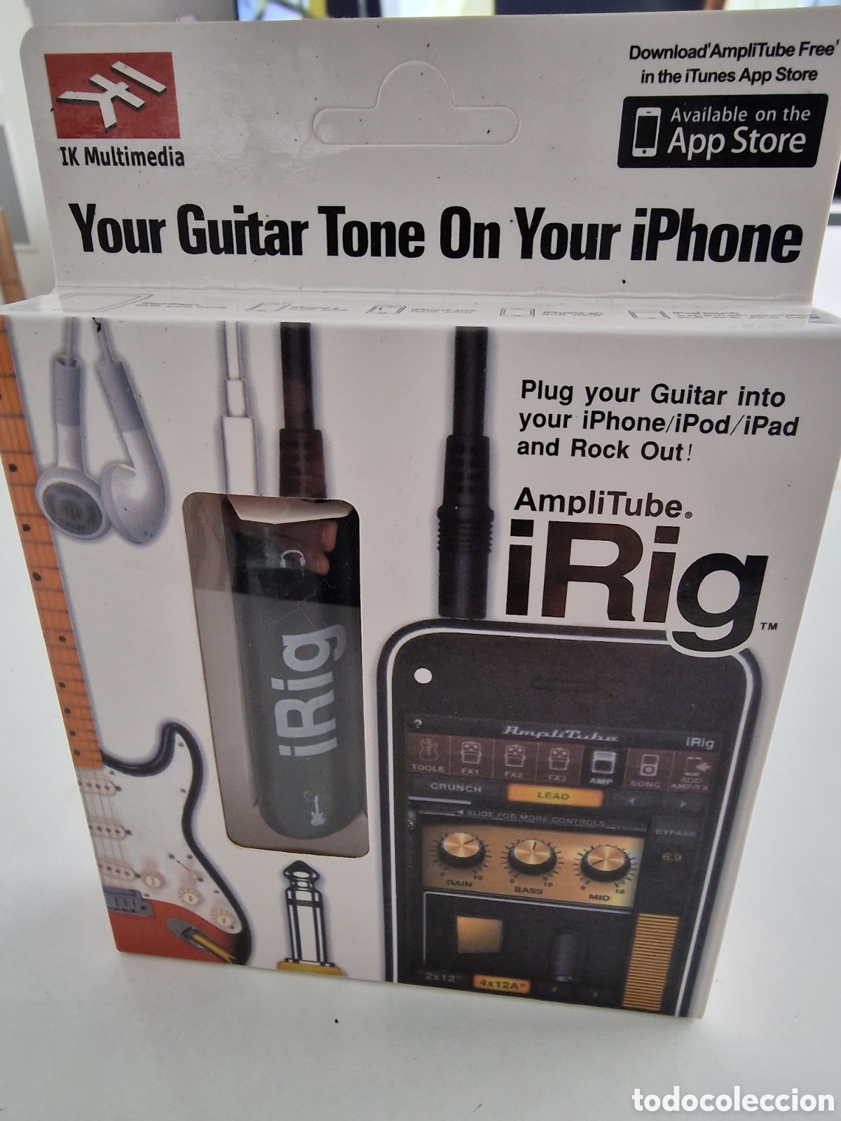 Instrumentos musicales: IK Multimedia iRig AmpliTube Versi&oacute;n Original iPhone Interfaz - Foto 1