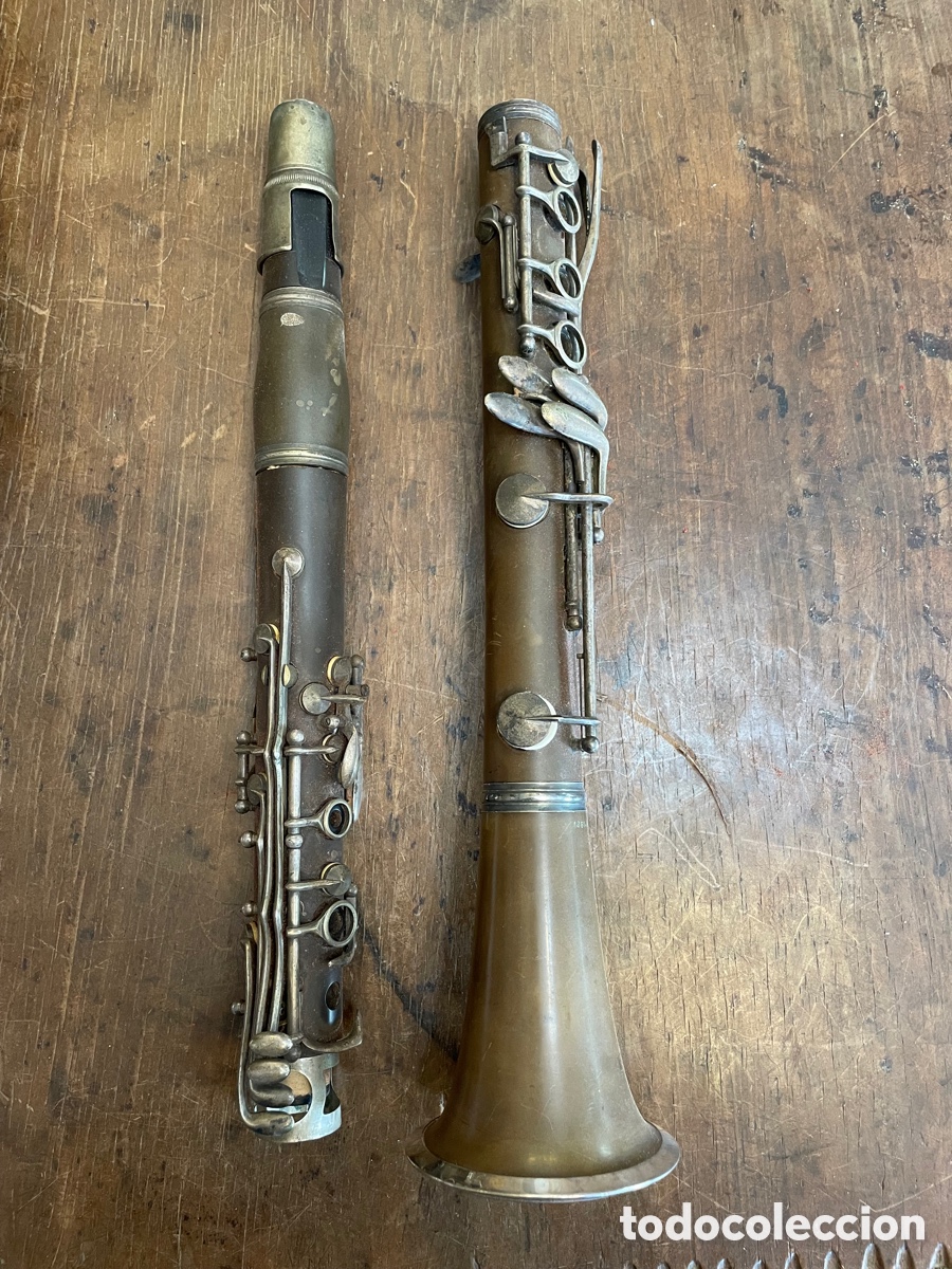 Instrumentos musicales: Clarinete antiguo material ebonite - Foto 7