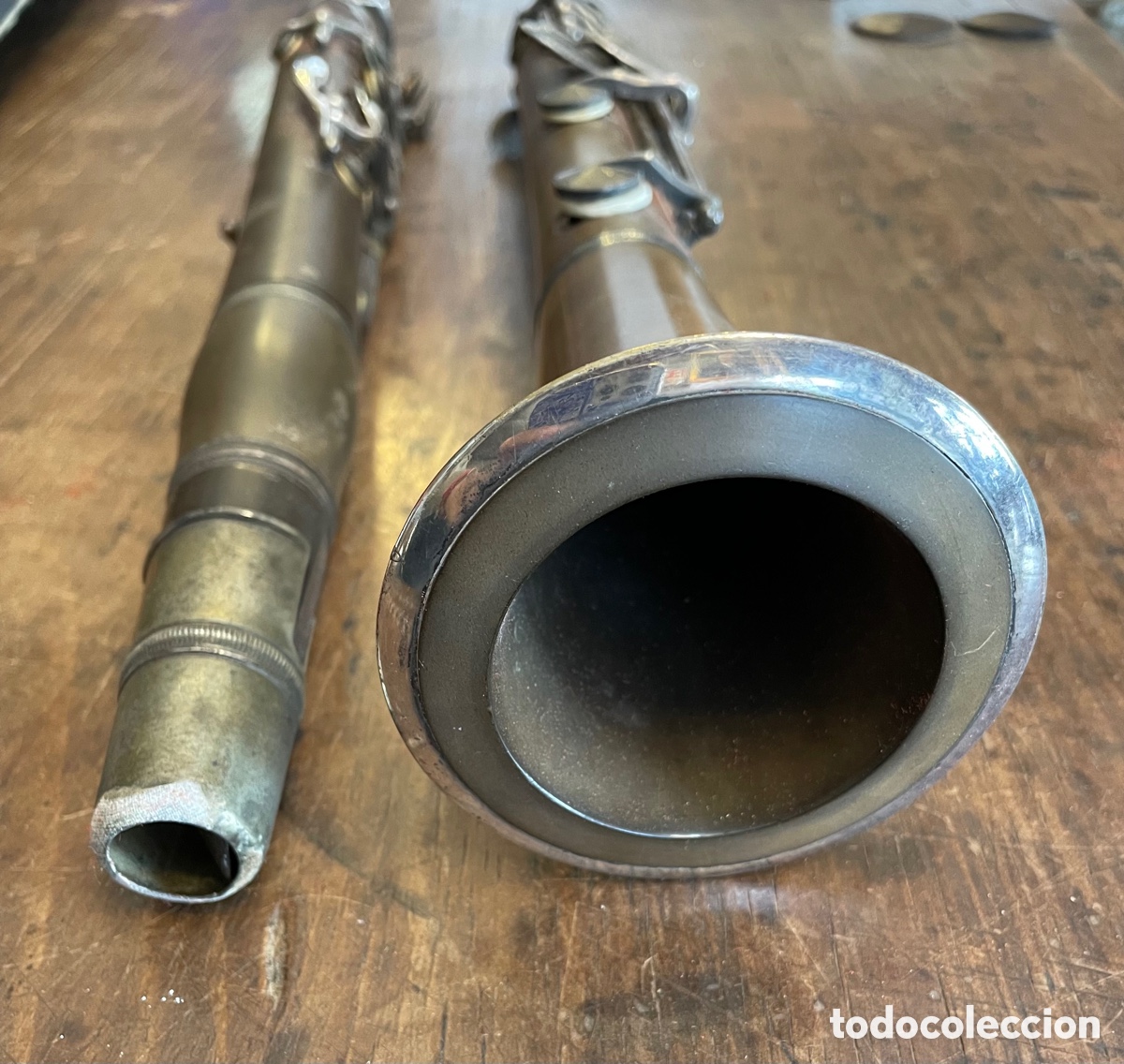 Instrumentos musicales: Clarinete antiguo material ebonite - Foto 9