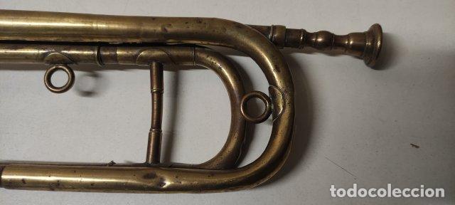 Instrumentos musicales: ANTIGUA CORNETA COUESNON PARIS - Foto 2