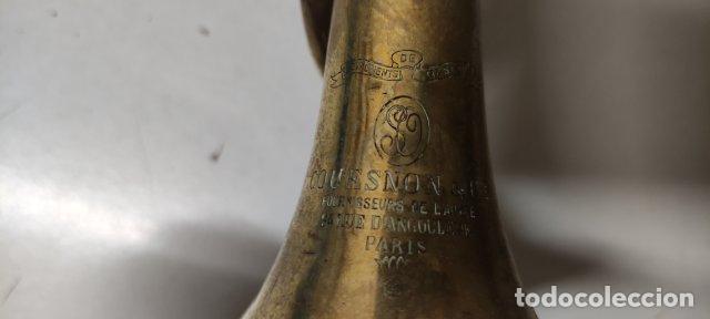 Instrumentos musicales: ANTIGUA CORNETA COUESNON PARIS - Foto 3