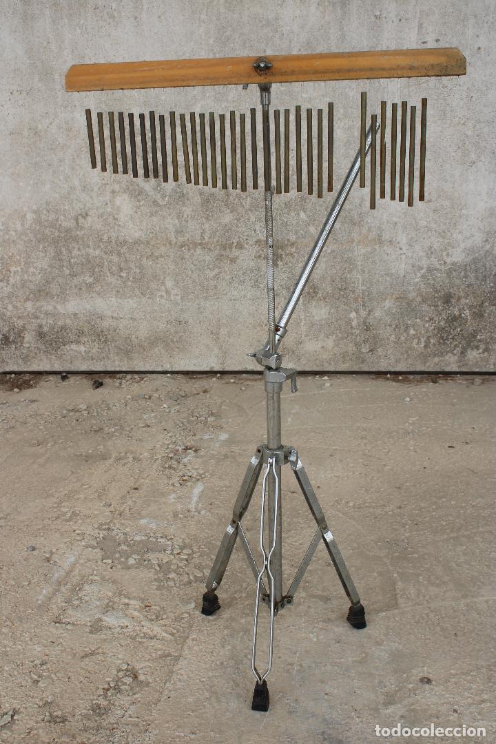 Instrumentos musicales: cortina con soporte campanas percusion - Foto 4