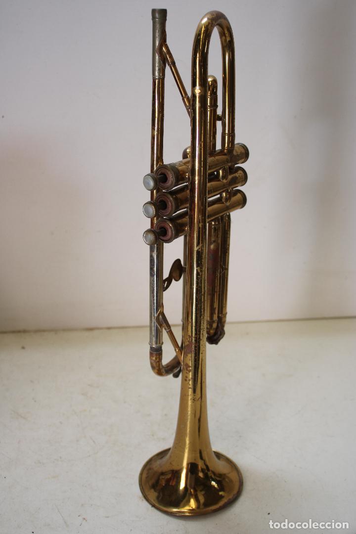 Instrumentos musicales: antigua trompeta inglesa - Foto 8
