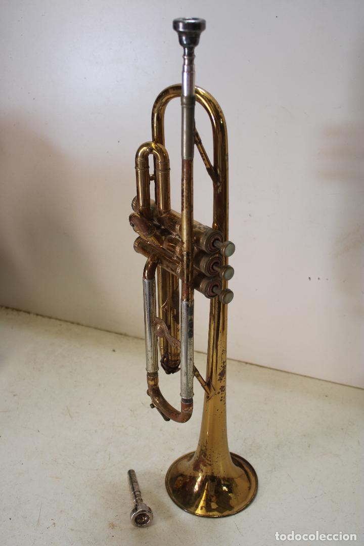 Instrumentos musicales: antigua trompeta inglesa - Foto 11