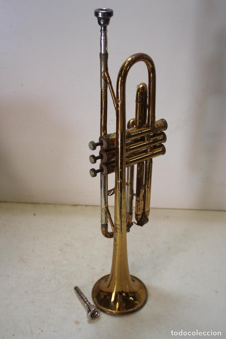 Instrumentos musicales: antigua trompeta inglesa - Foto 18