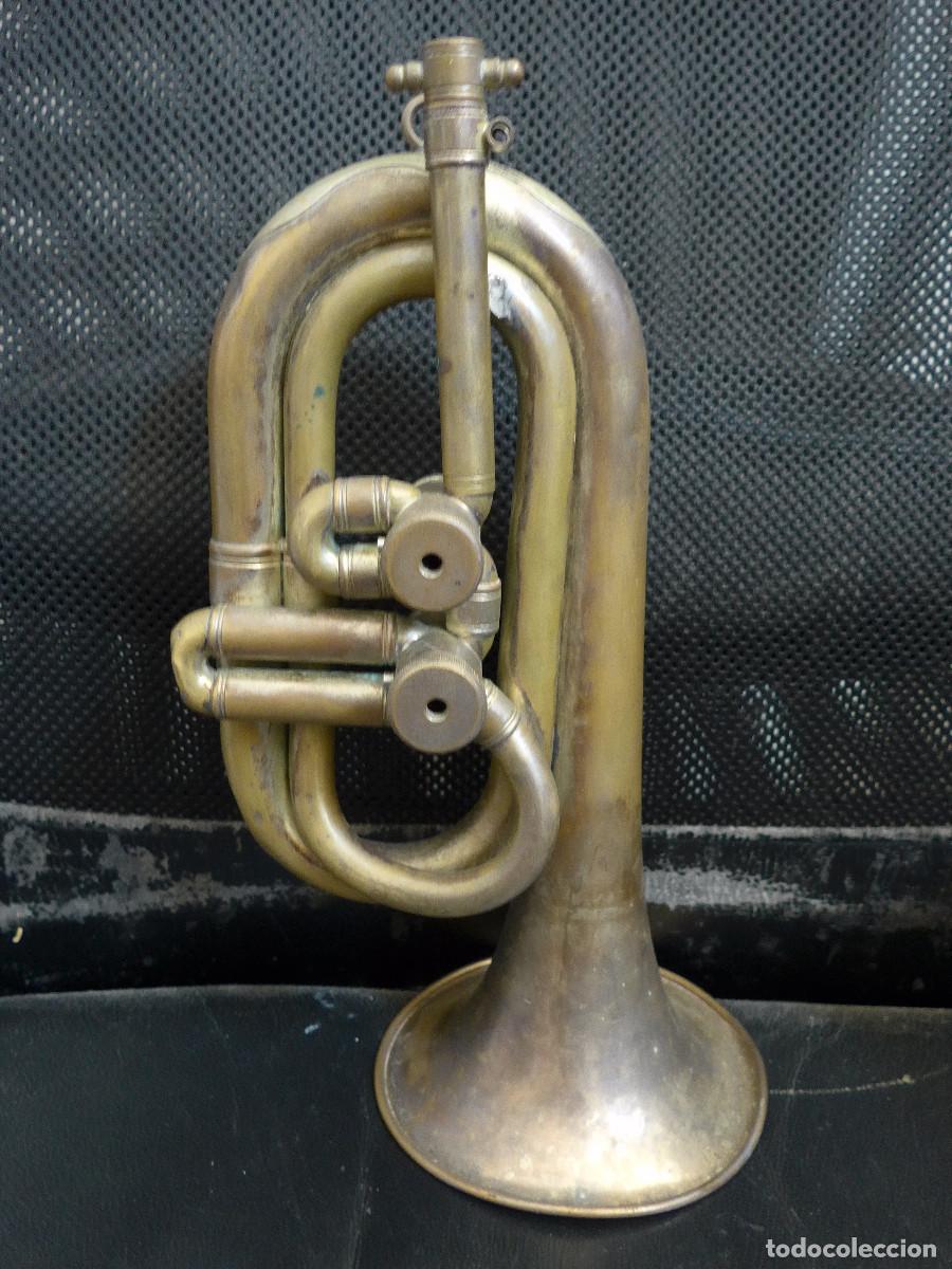 Instrumentos musicales: ANTIGUA CORNETA HONSUY DE DOBLE PISTON - Foto 1