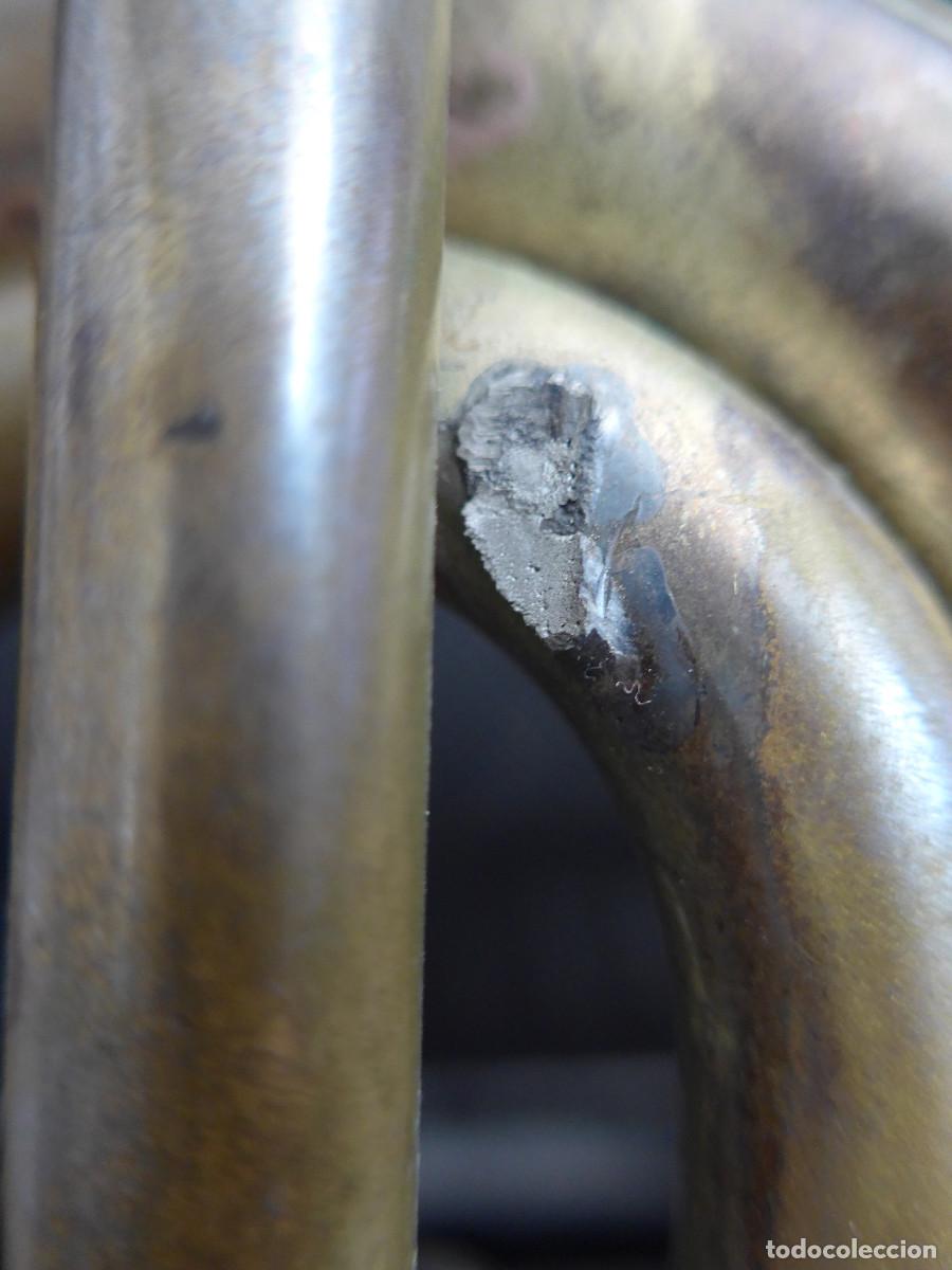Instrumentos musicales: ANTIGUA CORNETA HONSUY DE DOBLE PISTON - Foto 2