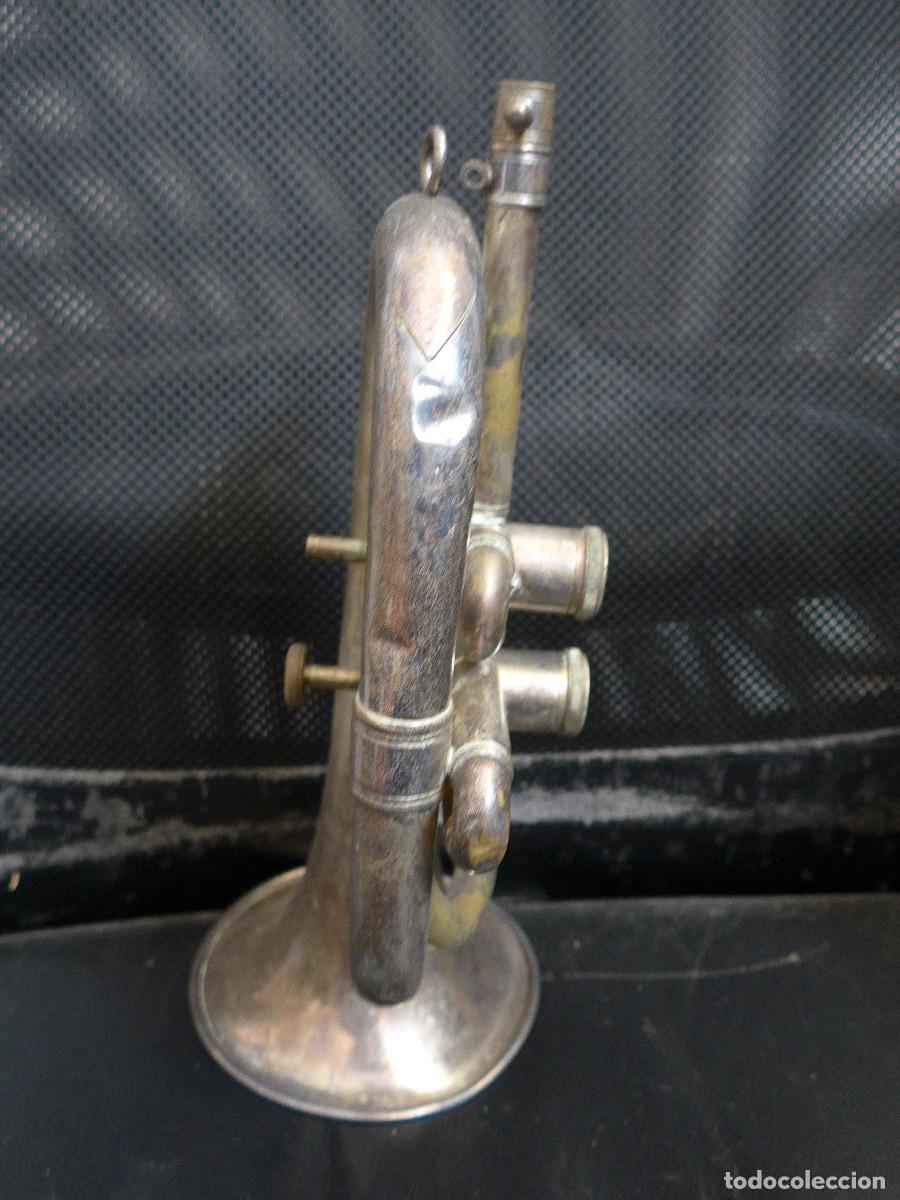 Instrumentos musicales: ANTIGUA CORNETA HONSUY DE DOBLE PISTON - Foto 2
