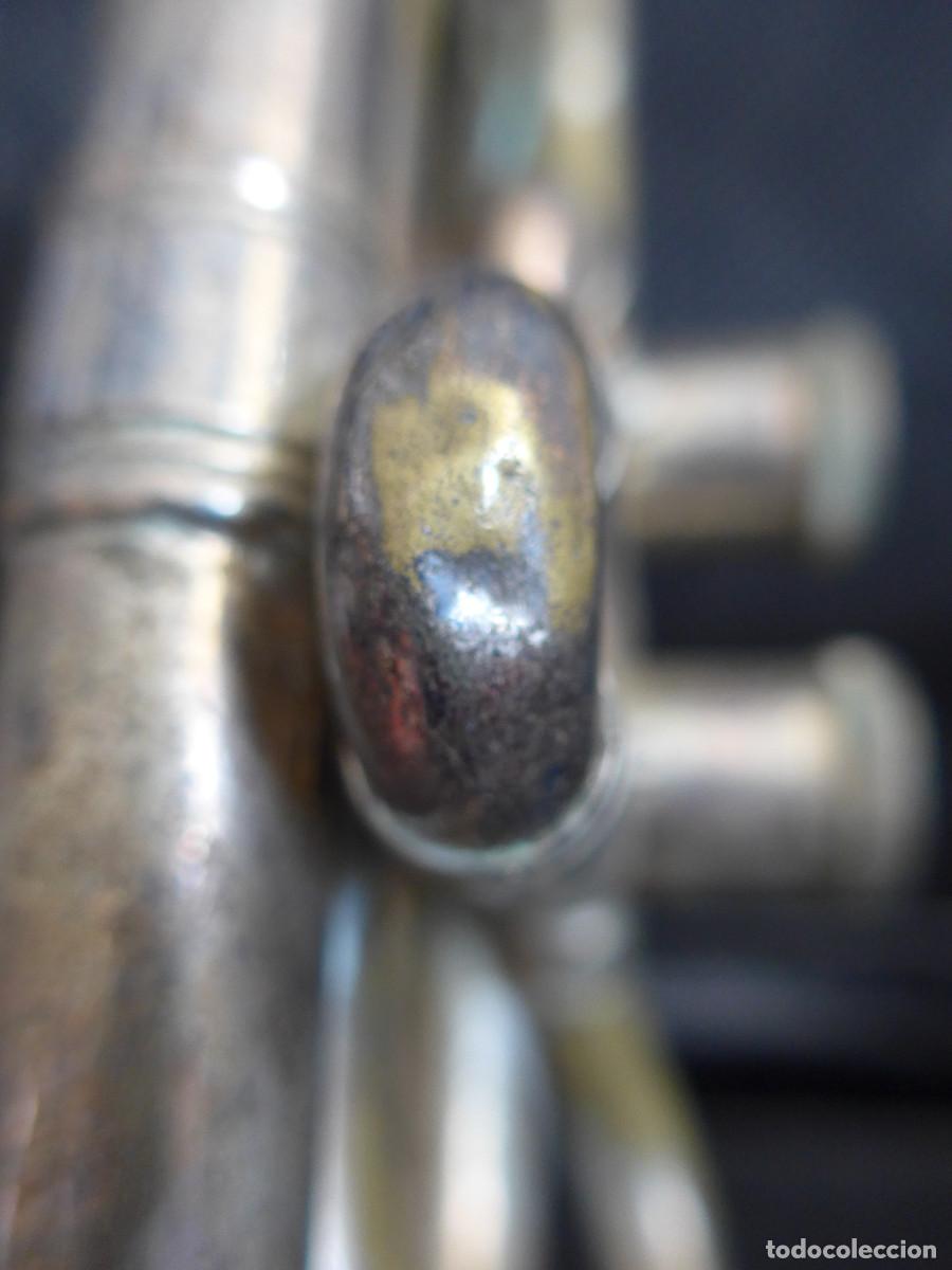 Instrumentos musicales: ANTIGUA CORNETA HONSUY DE DOBLE PISTON - Foto 5