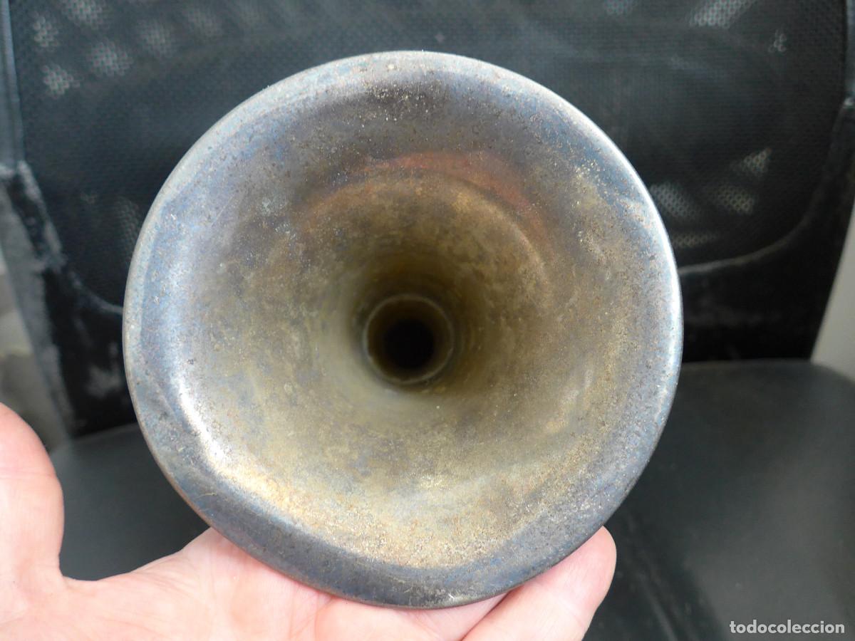 Instrumentos musicales: ANTIGUA CORNETA HONSUY DE DOBLE PISTON - Foto 9