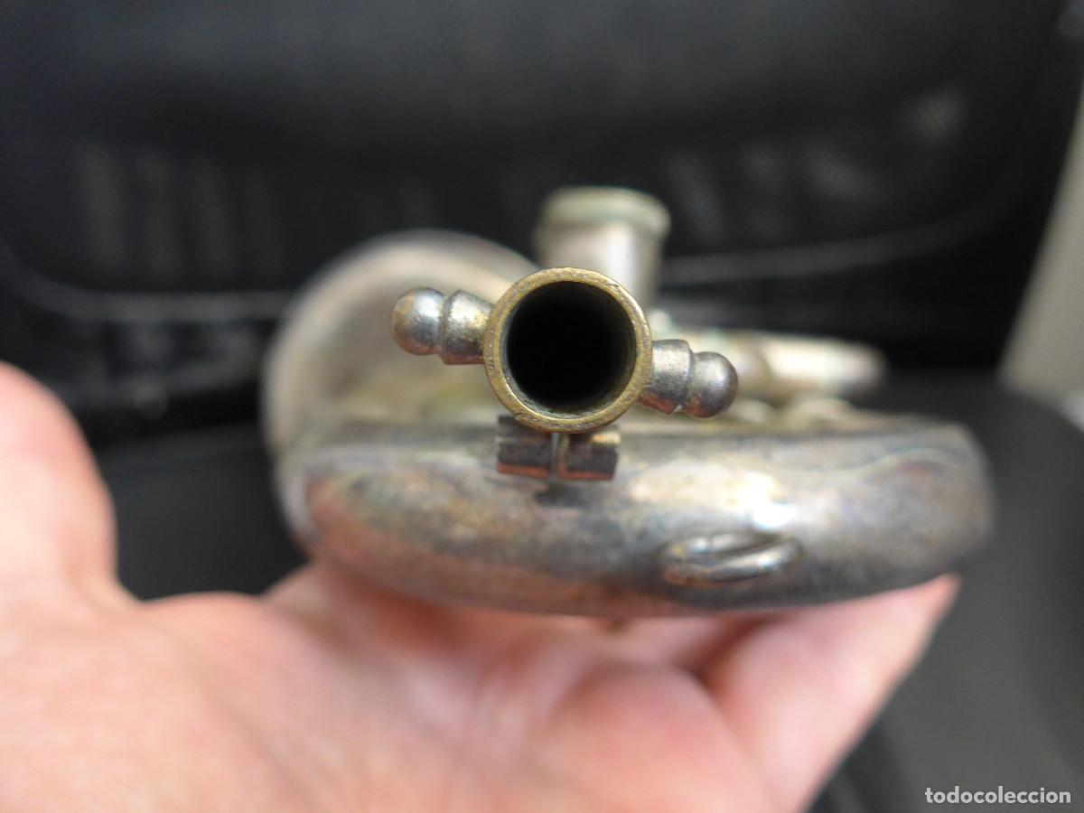Instrumentos musicales: ANTIGUA CORNETA HONSUY DE DOBLE PISTON - Foto 10