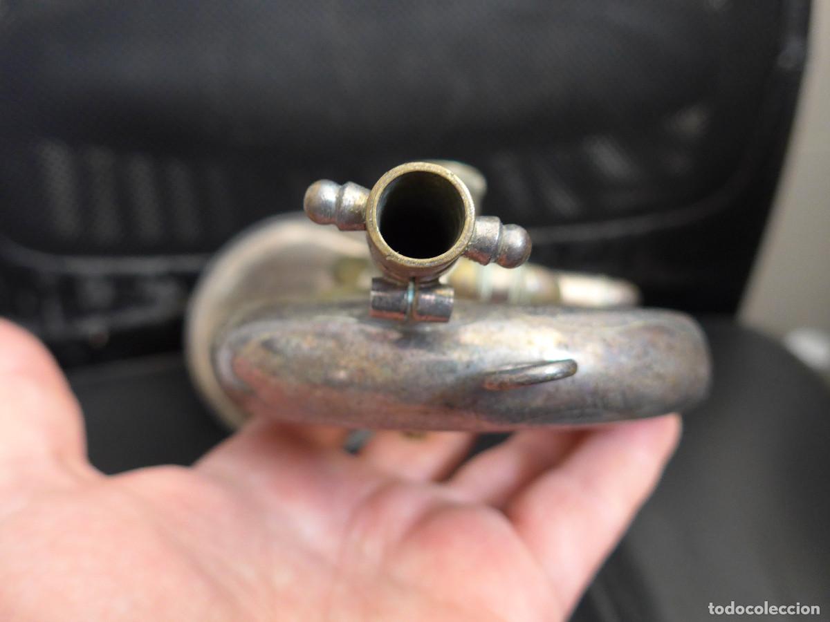 Instrumentos musicales: ANTIGUA CORNETA HONSUY DE DOBLE PISTON - Foto 11
