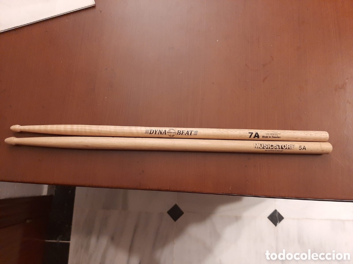 Instrumentos musicales: Dos baqueta 7A 5A - Foto 1