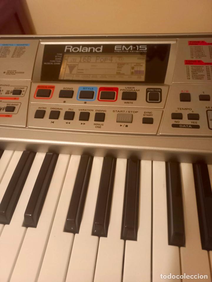 Instrumentos musicales: Teclado electr&oacute;nico Roland EM-15. Creative Keyboard. COMO NUEVO - Foto 2