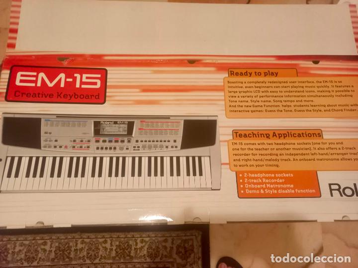 Instrumentos musicales: Teclado electr&oacute;nico Roland EM-15. Creative Keyboard. COMO NUEVO - Foto 6