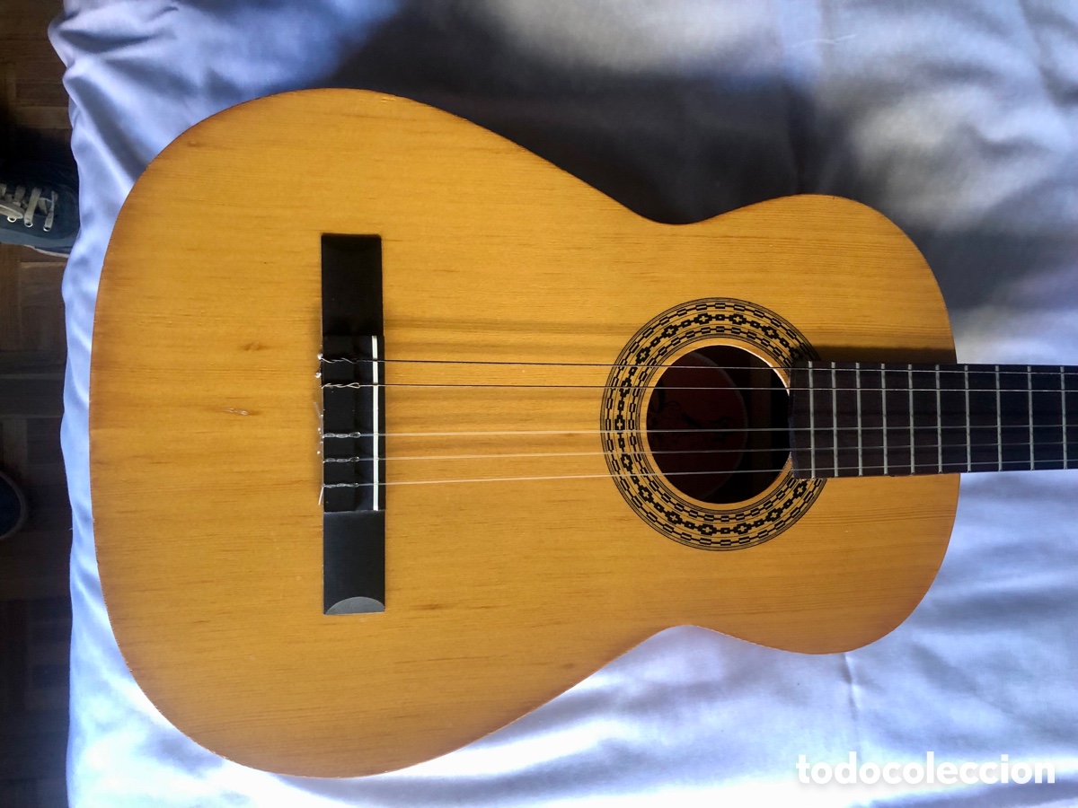 Instrumentos musicales: Guitarra espa&ntilde;ola Ritmo. Funda y cejilla. ASM - Foto 7