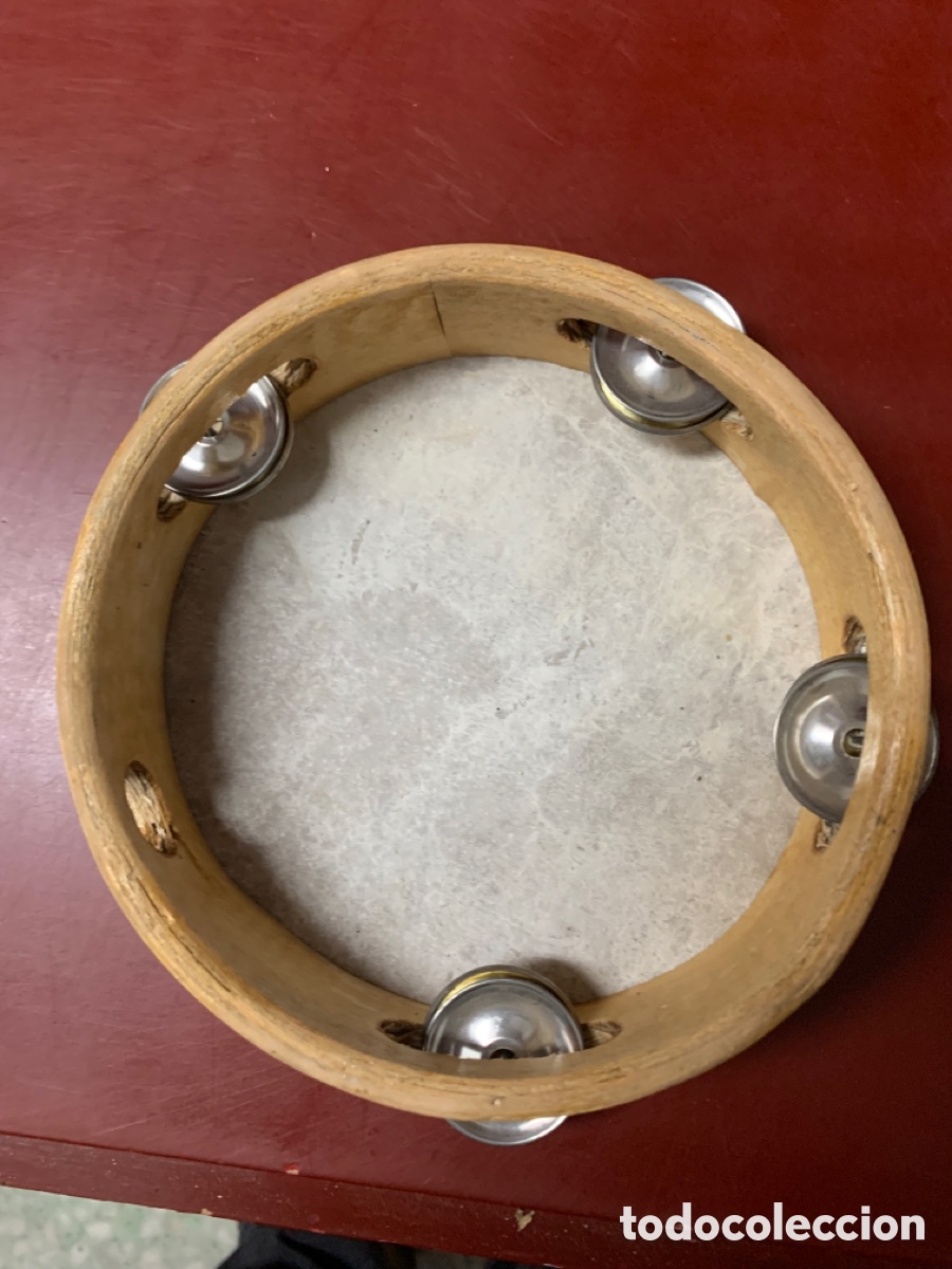 Instrumentos musicales: Antigua pandereta - Foto 2
