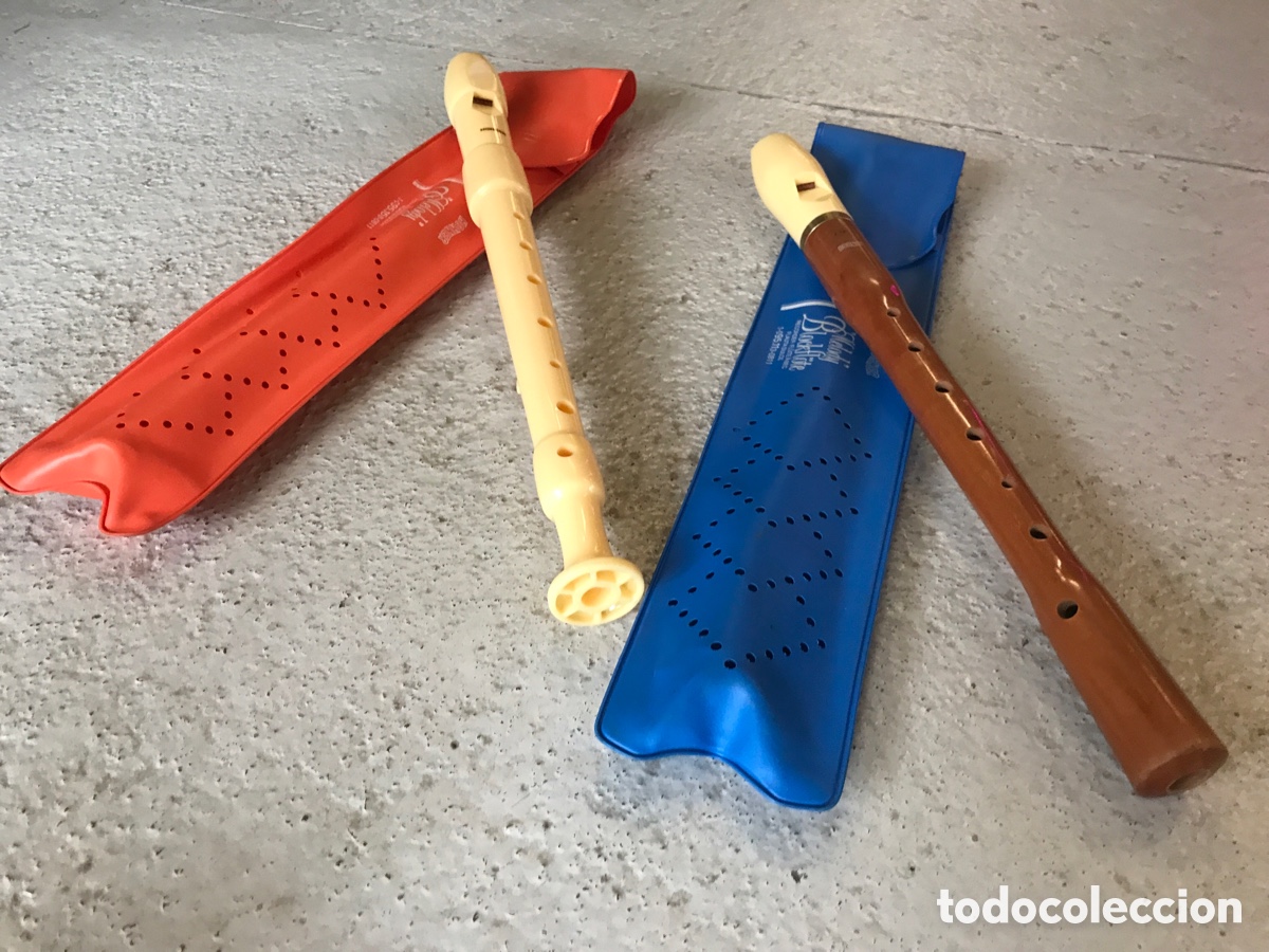 Instrumentos musicales: Flauta Honner. Pareja. Pasta/pl&aacute;stico y madera. - Foto 5