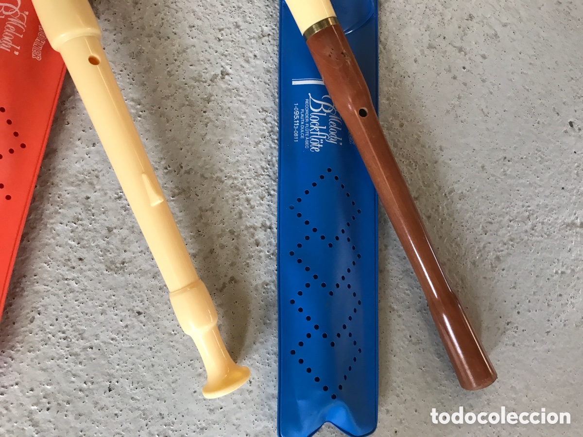 Instrumentos musicales: Flauta Honner. Pareja. Pasta/pl&aacute;stico y madera. - Foto 8