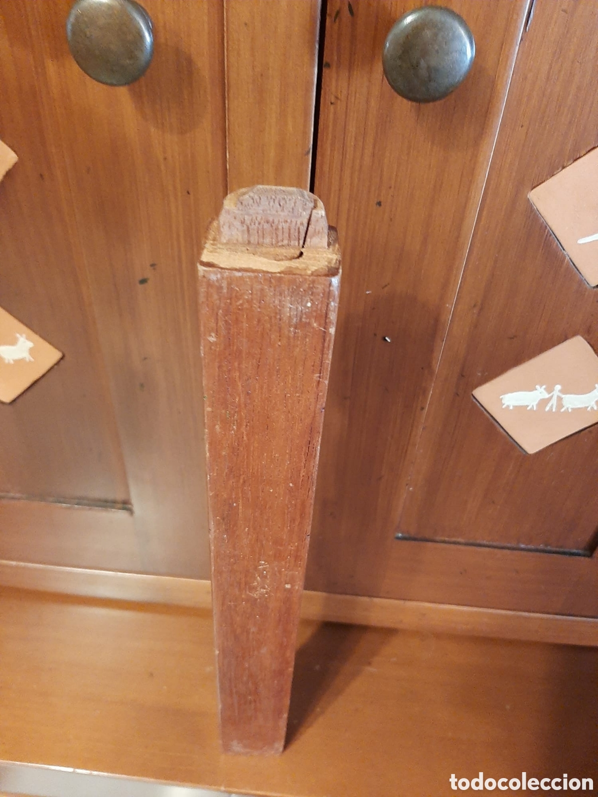 Instrumentos musicales: Flauta azteca de madera tallada y pintada - Foto 4