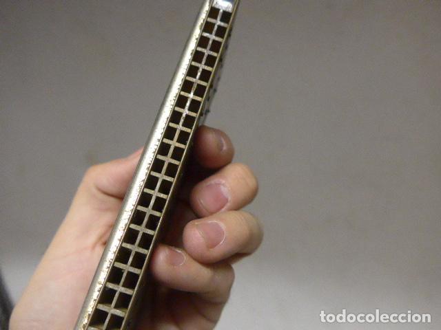 Instrumentos musicales: Antigua harmonica doble marca M. Hohner, a identificar. - Foto 9