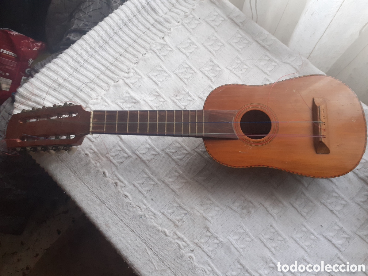Instrumentos musicales: Mandolina /Charango antigua de concha de tatu - Foto 2