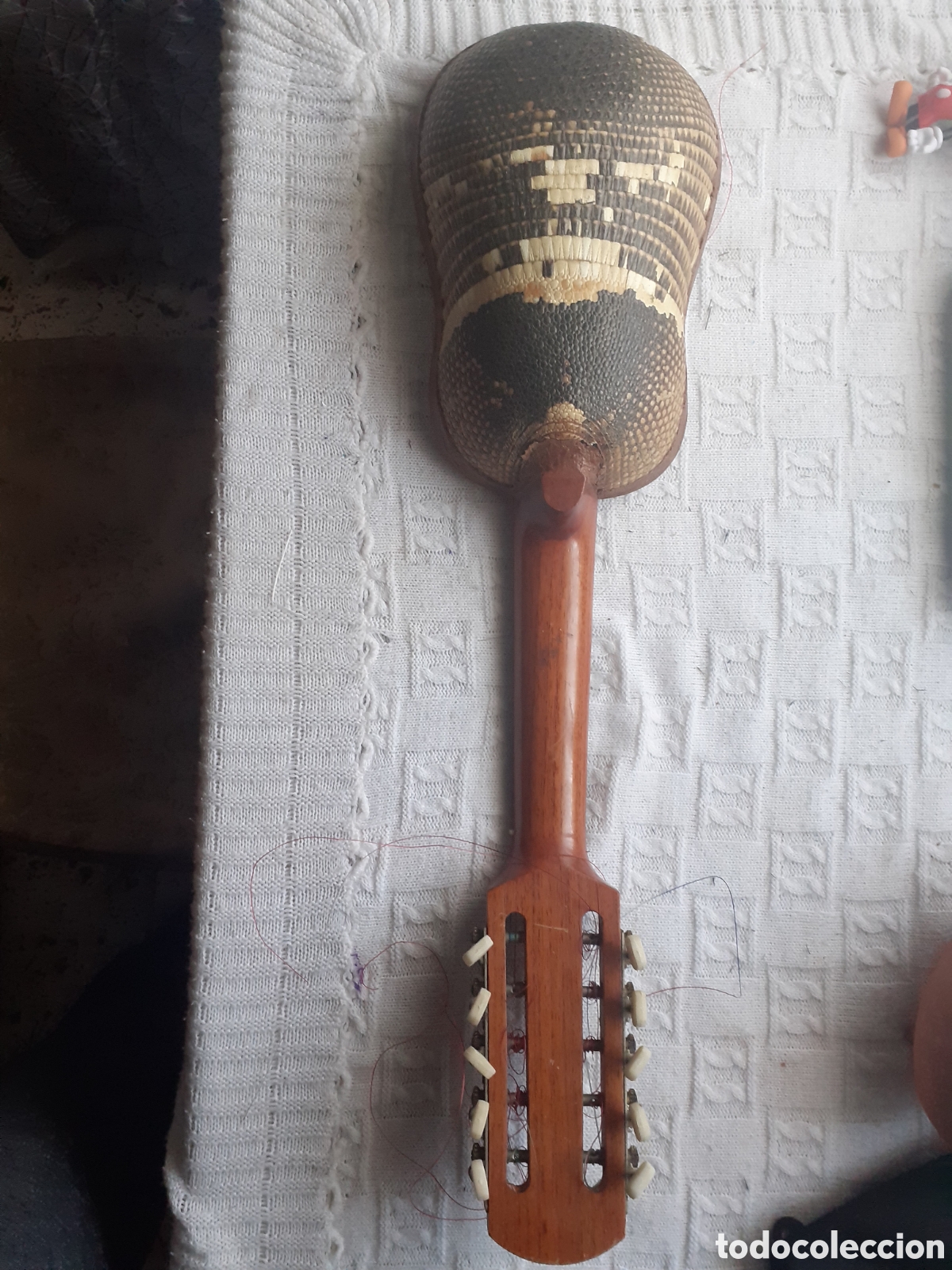 Instrumentos musicales: Mandolina /Charango antigua de concha de tatu - Foto 6