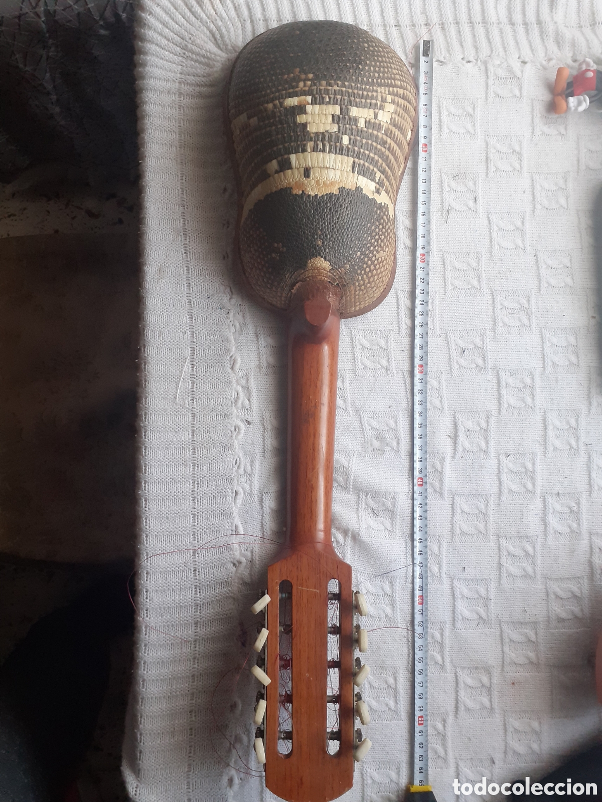Instrumentos musicales: Mandolina /Charango antigua de concha de tatu - Foto 7