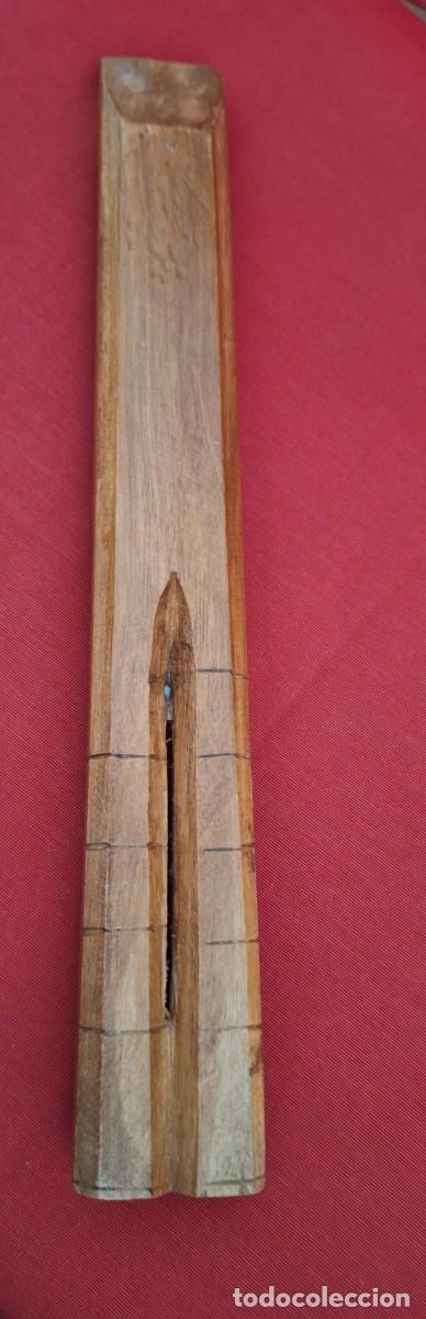 Instrumentos musicales: Flauta doble tallada de Yugoslavia - Foto 3