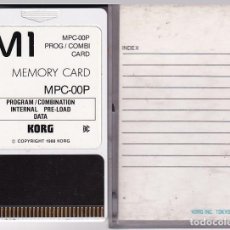 Instrumentos musicales: TARJETA DE MEMORIA PARA EL KORG M1 - MEMORY CARD MPC-00P - EN SU ESTUCHE ORIGINAL - FOTO ADICIONAL