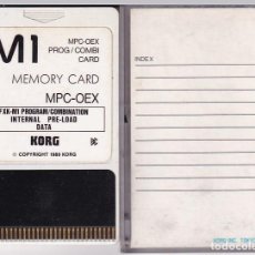 Instrumentos musicales: TARJETA DE MEMORIA PARA EL KORG M1 EXPANDER- MEMORY CARD MPC-0EX - ESTUCHE ORIGINAL - FOTOS ADIC.