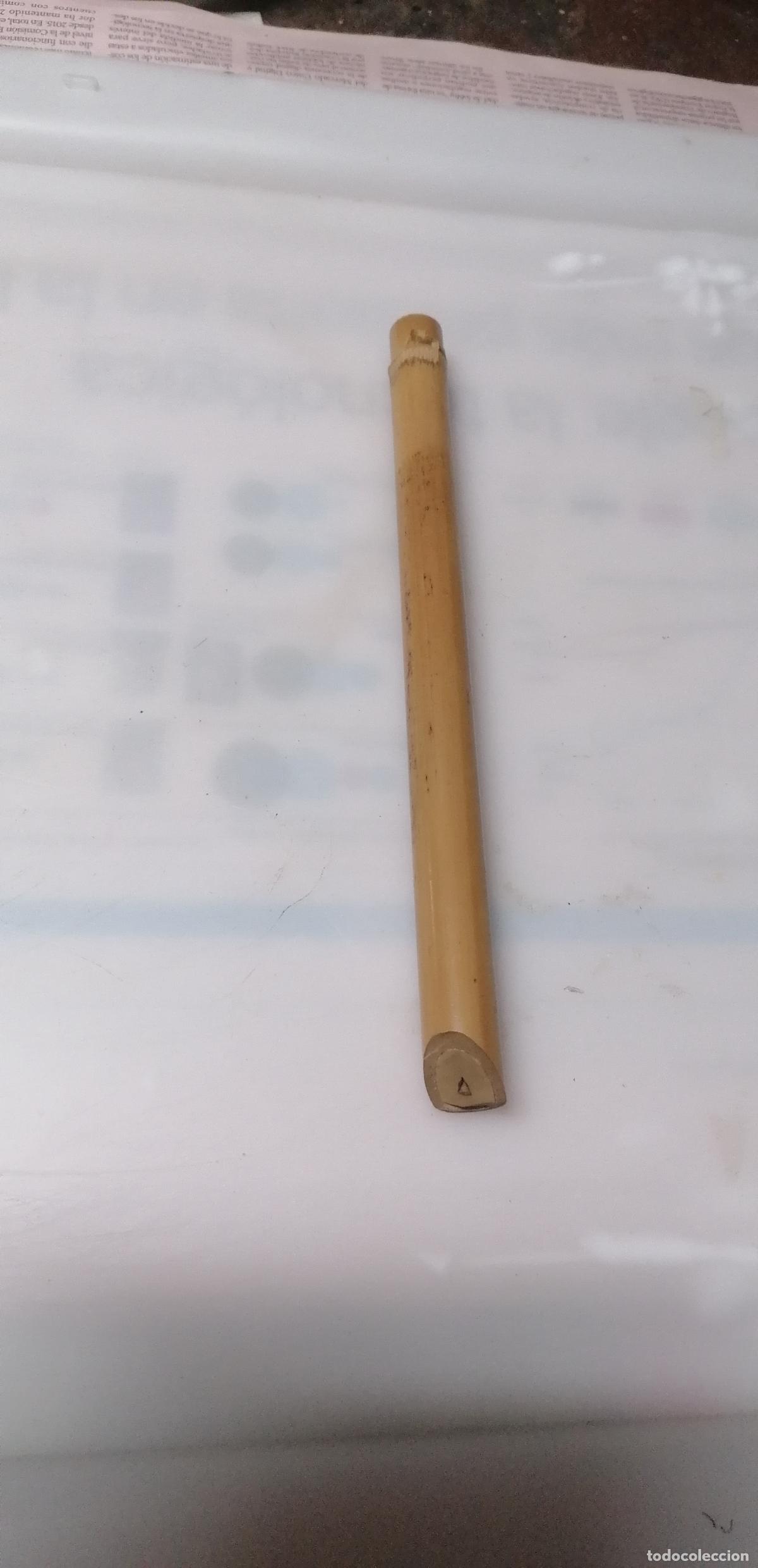 Instrumentos musicales: ANTIGUA FLAUTA DE CA&Ntilde;A DE BAMBU - Foto 2