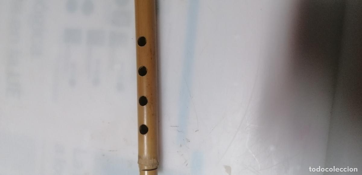 Instrumentos musicales: ANTIGUA FLAUTA DE CA&Ntilde;A DE BAMBU - Foto 3