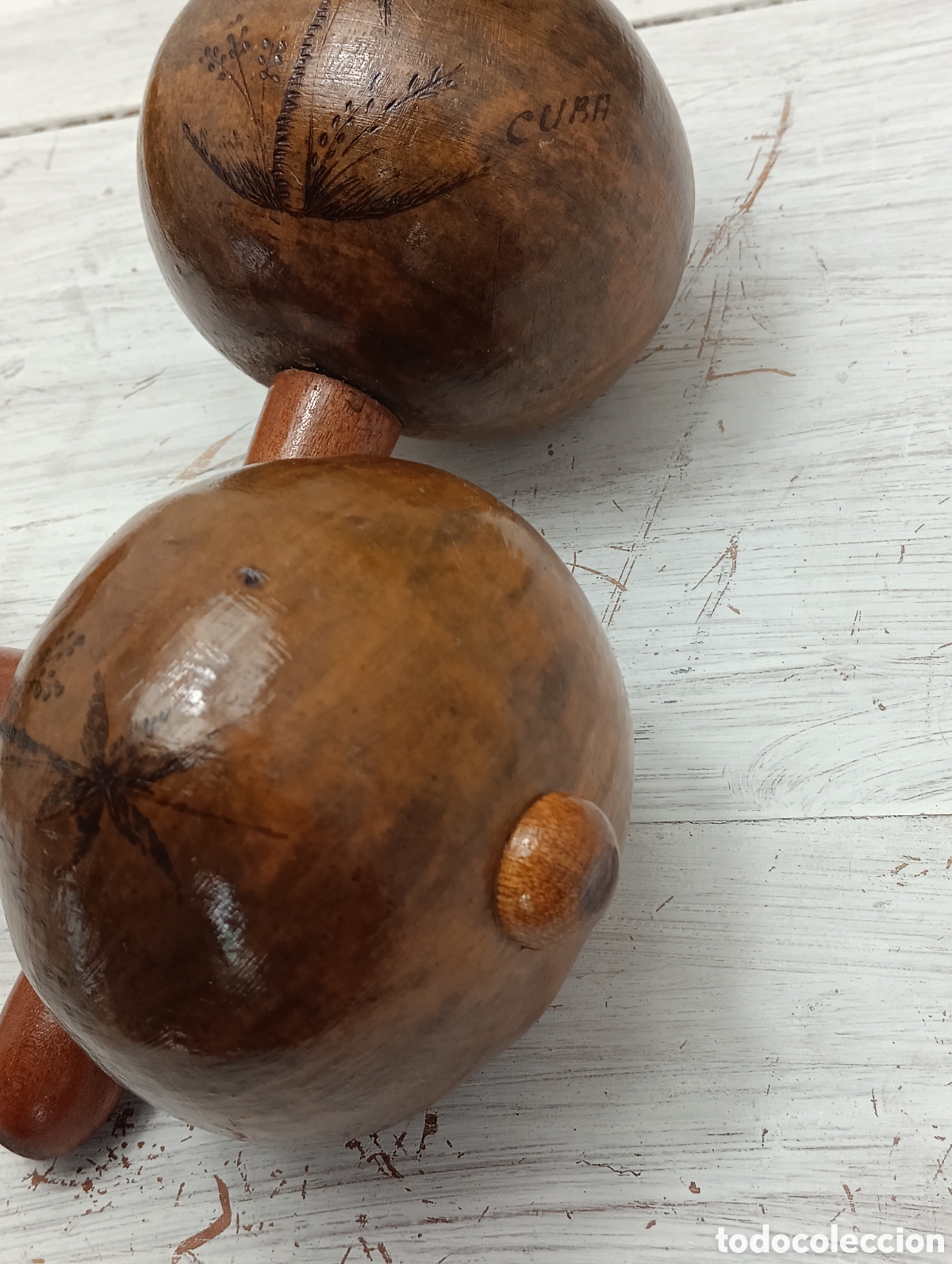 Instrumentos musicales: MARACAS ARTESANALES CUBA. - Foto 5